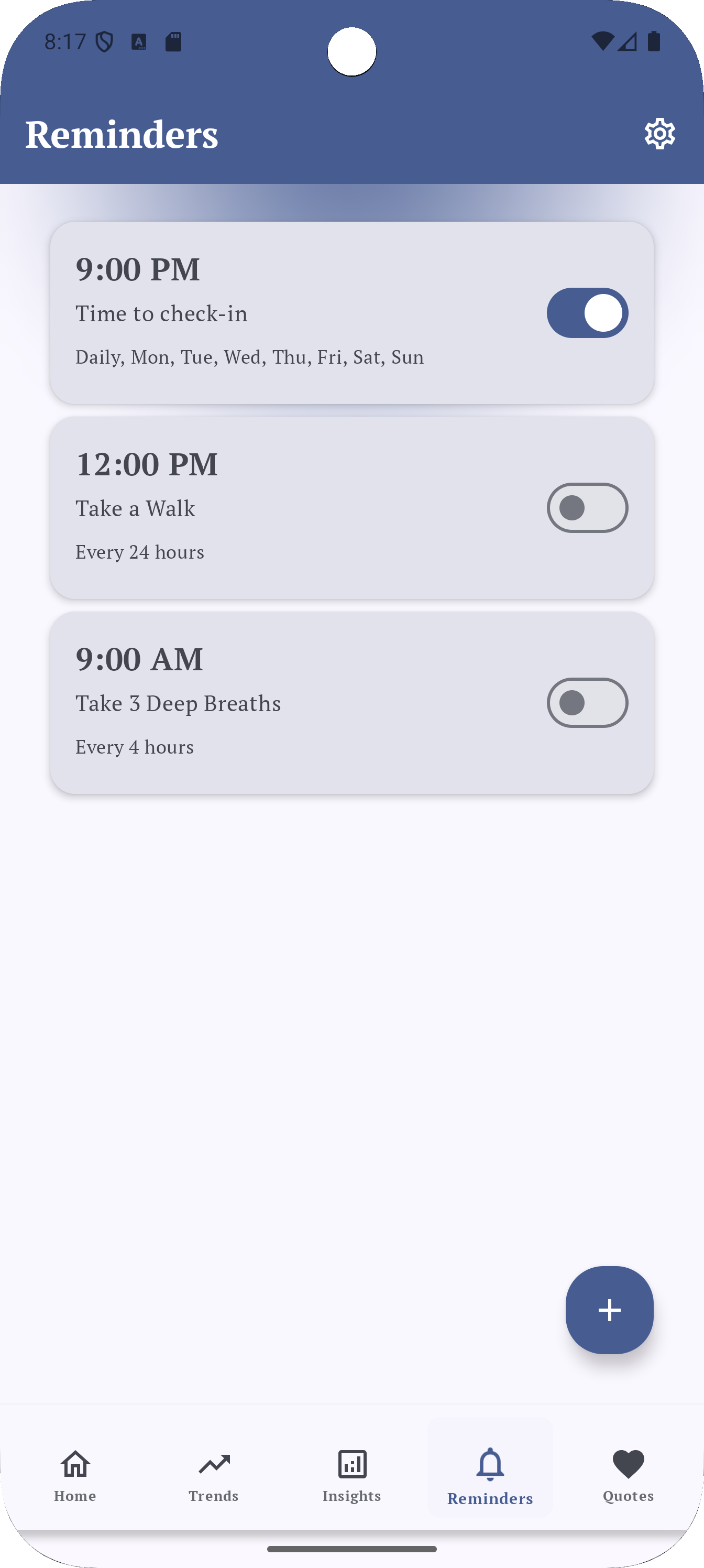 Insights graph screenshot